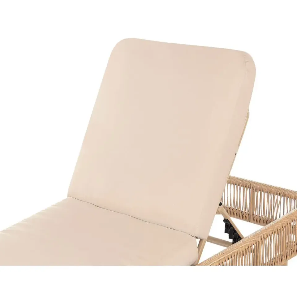 Beliani OSINI - Ligstoel - Natuurlijk - Rotan Outlet