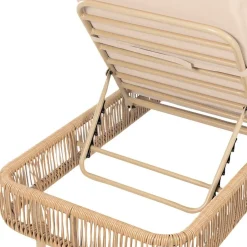 Beliani OSINI - Ligstoel - Natuurlijk - Rotan Outlet