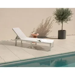 Leen Bakker OSSI - Ligstoel - Lichtgrijs - Polypropyleen Sale