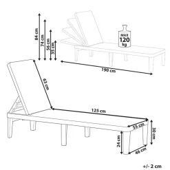 Leen Bakker OSSI - Ligstoel - Lichtgrijs - Polypropyleen Sale