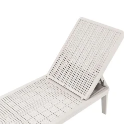 Leen Bakker OSSI - Ligstoel - Lichtgrijs - Polypropyleen Sale