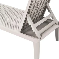 Leen Bakker OSSI - Ligstoel - Lichtgrijs - Polypropyleen Sale