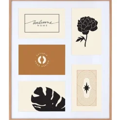 Merkloos Ostaria Collage fotolijst Natural - voor 5x foto van 10 x 15 cm