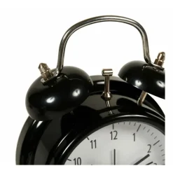 OSTARIA Tafelklok en wekker Model Bells - zwart - 12 cm - metaal Hot