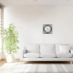 Merkloos Ostaria Wandklok/muur klok - New York 1871 - D50 cm - MDF/metaal Best