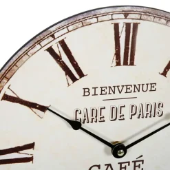 Merkloos Ostaria Wandklok/muur klok - cafe brasserie klok - D30 cm - mdf Clearance