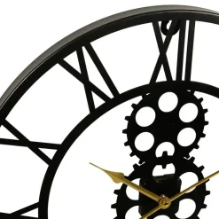 Merkloos Ostaria Wandklok/muur klok - open uurwerk - D50 cm - metaal New