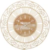 Merkloos Ostaria Wandklok/muur klok - Ibiza stijl - D50 cm - naturel Best