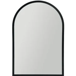 Merkloos Ostaria Wandspiegel Arch - zwart - metaal - halfrond - 34 x 50 cm Online