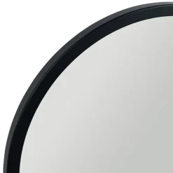 Merkloos Ostaria Wandspiegel Arch - zwart - metaal - halfrond - 34 x 50 cm Online