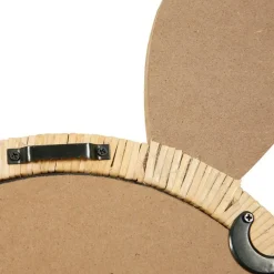 Merkloos Ostaria Wandspiegel konijn - rotan - 29 cm - bohemian spiegel Clearance