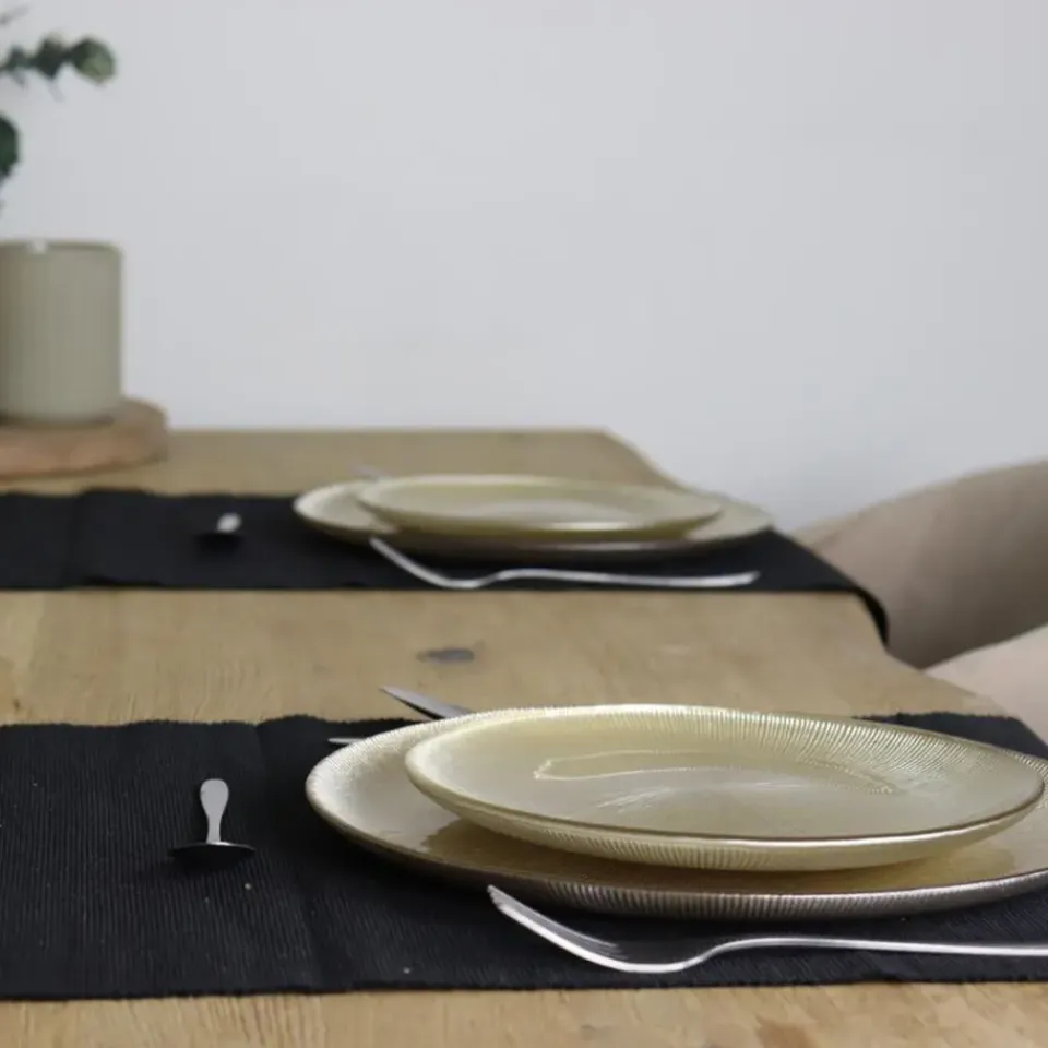 OTIX Dinerborden Bordenset 12 Persoons Goud Onderborden Kerst 27cm