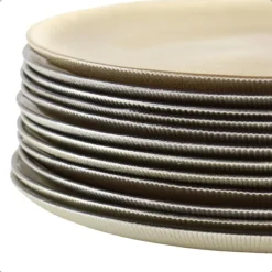 OTIX Dinerborden Bordenset 12 Persoons Goud Onderborden Kerst 27cm