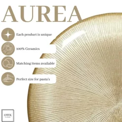 OTIX Dinerborden Bordenset 6 Persoons Onderborden Goud Sale