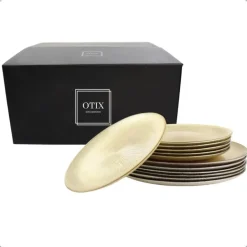 OTIX Dinerborden Bordenset 6 Persoons Onderborden Goud Sale