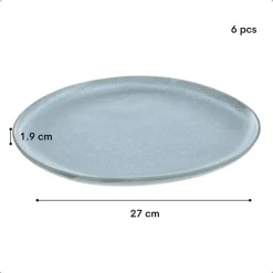 OTIX Dinerborden Bordenset 6 Persoons 27cm Aardewerk OAK Sale