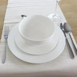 OTIX Dinerborden Bordenset 12 Persoons 27cm Wit Porselein LUNA Sale