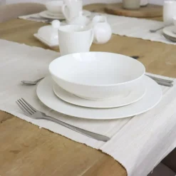 OTIX Dinerborden Bordenset 12 Persoons 27cm Wit Porselein LUNA Sale