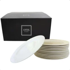 OTIX Dinerborden Bordenset 12 Persoons 27cm Wit Porselein LUNA Sale