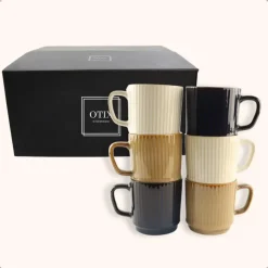 OTIX Koffiekopjes 6 Stuks 270 ml Div. Kleuren Keramiek Discount
