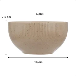 OTIX Koffiekopjes Set van 12 Kopjes 190ml 300ml met Set van 6 Soep Best