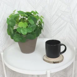 OTIX Koffiekopjes Theemokken Koffietassen Set van 6 Zwart 310 ml Aardewerk Sale