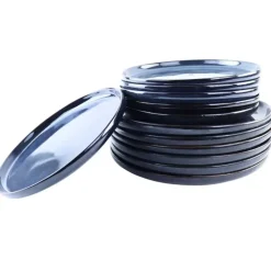 OTIX Serviesset 12 Delig Ebony - Blauw Discount