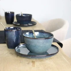 OTIX Serviesset Bordenset 6 Persoons 19-delig met Serveerschaal Koffiekopjes...