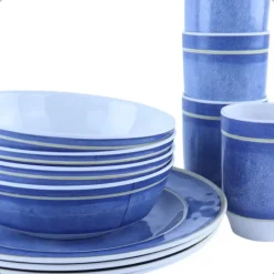 OTIX Serviessets 12 Delig Navara - Blauw Outlet