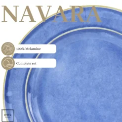 OTIX Serviessets 12 Delig Navara - Blauw Outlet