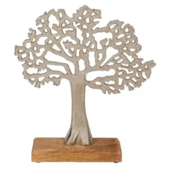 Out of the blue Levensboom - aluminium - houten voet - 33 cm Sale