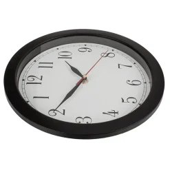 Out of the blue Wandklok - omgekeerd - Dia 29 cm - zwart/wit Sale