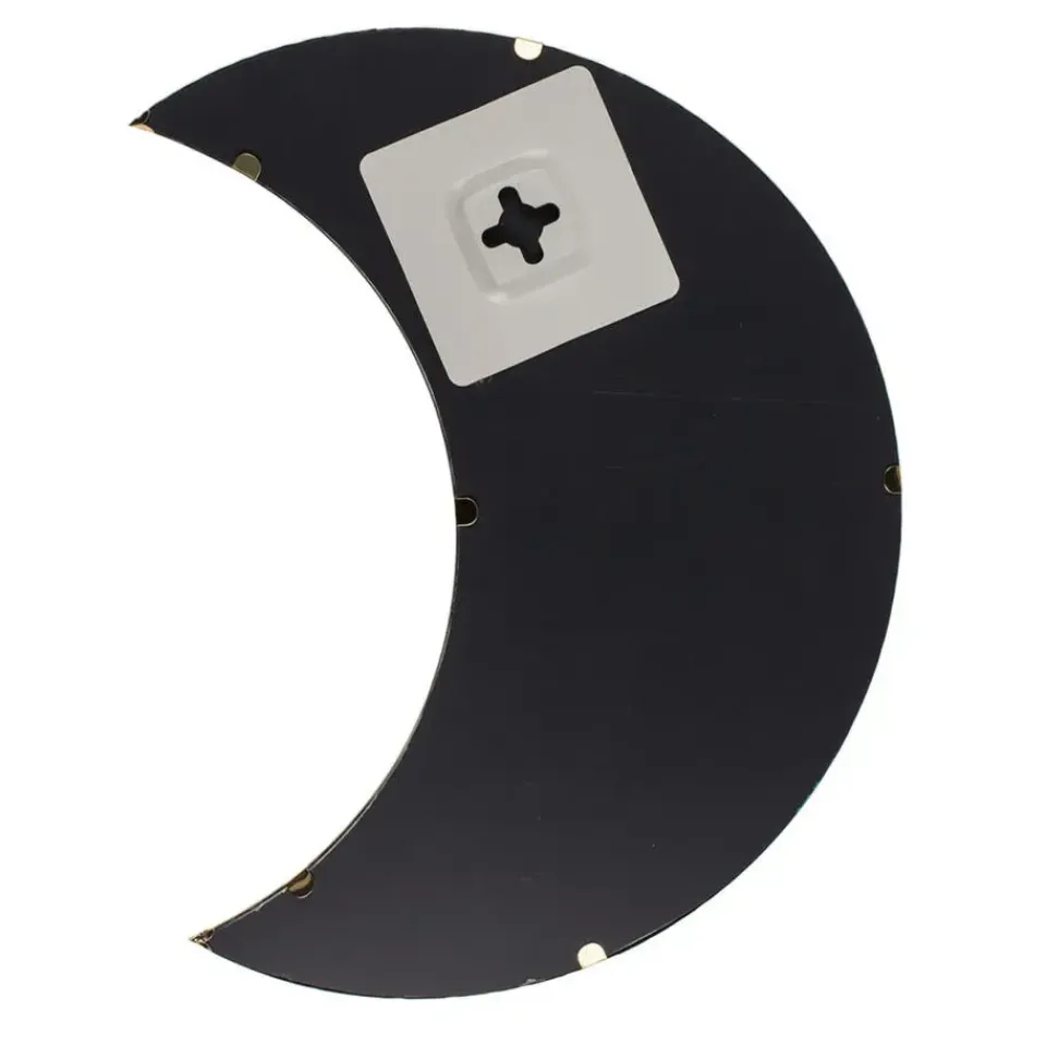 Out of the blue Wandspiegel Halve Maan - metaal - goud - 25x11 cm Sale