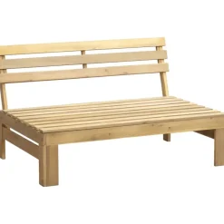 Leen Bakker Palletbank Perugia - naturel - 70x120x86 cm Online