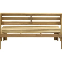 Leen Bakker Palletbank Perugia - naturel - 70x120x86 cm Online