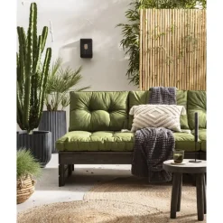 Leen Bakker Palletkussen Florence donkergroen 120x80 cm Best