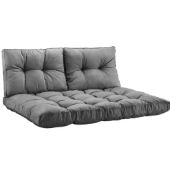 Leen Bakker Palletkussen Florence grijs 120x80 cm Discount