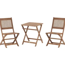 Beliani PARAGGI - Balkonset - Bruin - Acaciahout Best