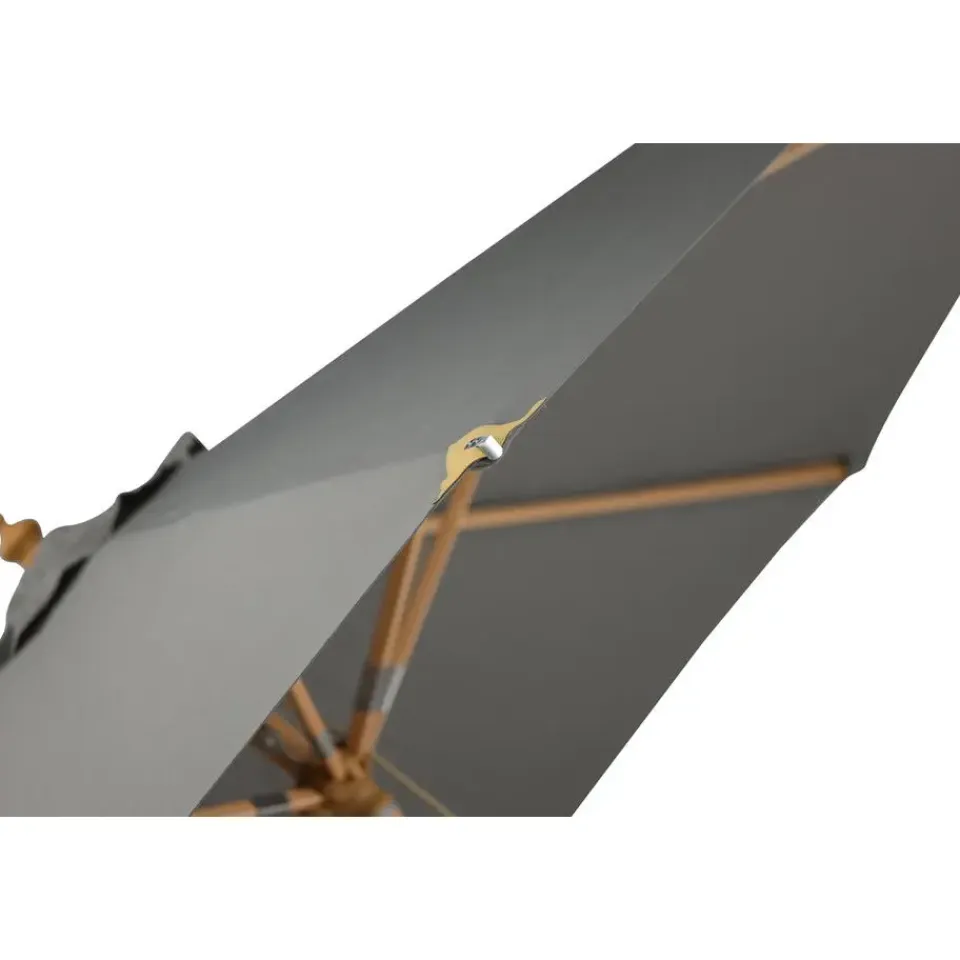 Fjôrd Parasol Grijs Stof - 330x330x258cm - Nypo Discount