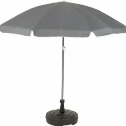 Merkloos Parasolvoet - rond - antraciet - D42 cm - 13 liter - kunststof Discount