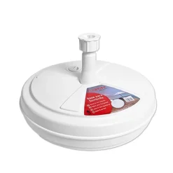 Merkloos Parasolvoet Plastiva - kunststof - Dia 44 cm - klemsluiting - wit Sale