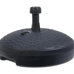 Merkloos Parasolvoet Rattan - rond - antraciet grijs - D45 cm - 20 liter Hot