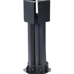 Gerimport Parasolvoet/kruisvoet - zwart - metaal - voor 40 cm stenen Best