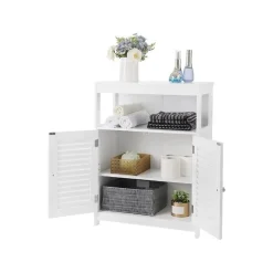 Parya Home - Badkamerkast - Vrijstaande Kast - 2 Deuren - Hout - Wit Online