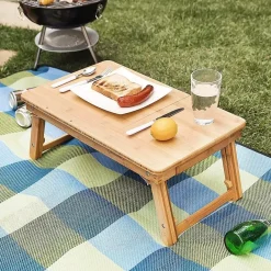 Parya Home - Houten Laptoptafel - Bamboe - Bruin Online