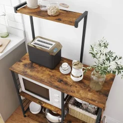 Parya Home - Keukenkast - Keukenrek - Industrieel - Hout - Bruin Online