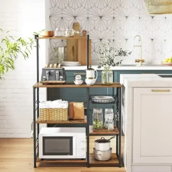 Parya Home - Keukenkast - Keukenrek - Industrieel - Hout - Bruin Online