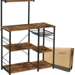 Parya Home - Keukenkast - Keukenrek - Industrieel - Hout - Bruin Online