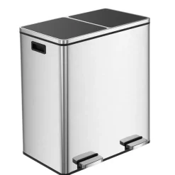 Bobbel Home Parya Home - Prullenbak 60L - Roestvrij Staal New