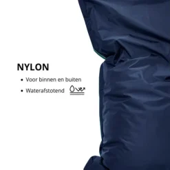 Parya Home - Ruime zitzakken - Kussen - Nylon - 100x150 cm - blauw Sale